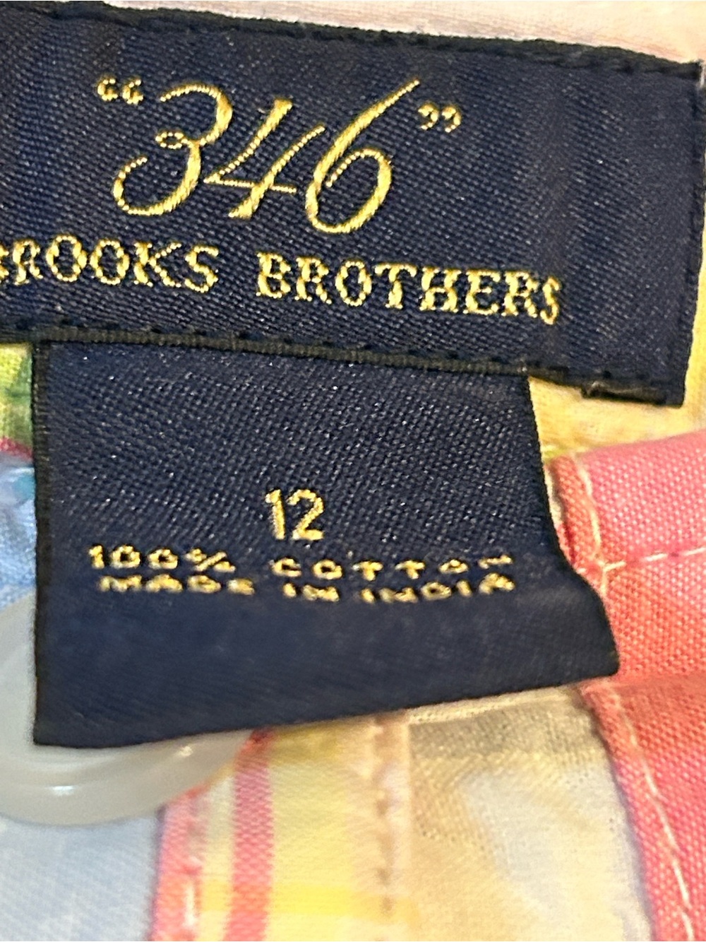 Brooks Brothers 365 Patchwork/Madras
Cotton Plaid Pants Size 12 Preppy Pastel - Picture 4 of 13